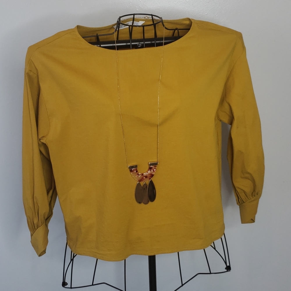 Bring the sunshine! Zara blouse